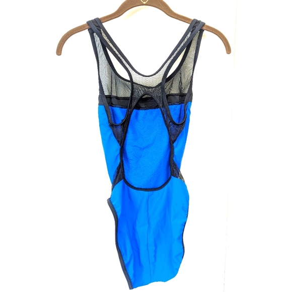 Speedo Mesh Accent One Piece Swimsuit 💙 Sexy Women's US 8 - Picture 2 of 6